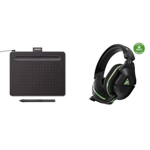 Wacom Intuos Small Graphics Drawing Tablet, Includes Training & Software & Turtle Beach Stealth 600 Gen 2 USB Wireless Amplified Gaming Headset