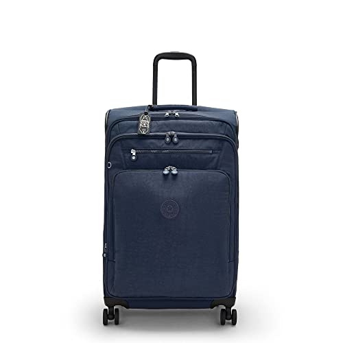 Kipling New Youri Spin Medium 4 Wheeled Rolling Luggage Blue Bleu 2