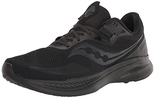 Saucony Men's Guide 15 Running Shoe, Triple Black, 11