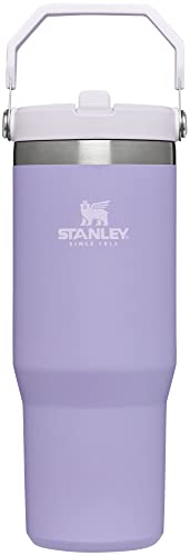 Stanley IceFlow Stainless Steel Tumbler with Straw - Vacuum Insulated Water Bottle for Home, Office or Car - Reusable Cup Leakproof Flip - Cold for 12 Hours or Iced for 2 Days (Lavender)