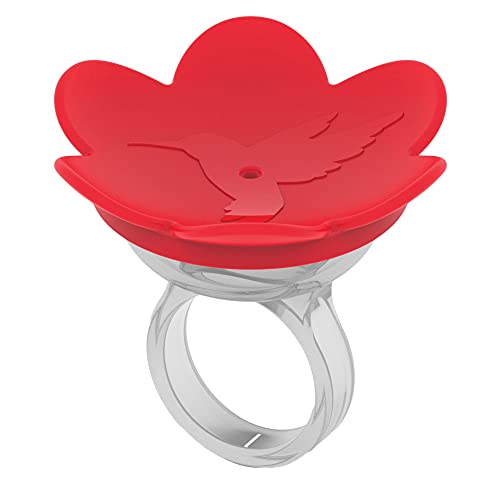 ZUMMR Hummingbird Ring Feeder (Red) - Hand Feed Hummingbirds Right in Your Backyard. Get up Close and Personal with Nature. Proudly Made in The U.S.A. - The Original