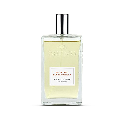 Cremo Spice & Black Vanilla Cologne Spray, An Explosion of Vibrant Spices, Tobacco and Black Vanilla, 3.4 Fl Oz