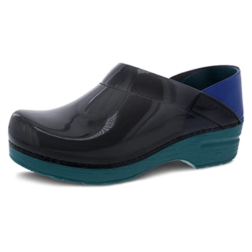 Dansko Professional Translucent Black 7.5-8 M US Slip-On Clogs for Women – Rocker Sole and Arch Support for Comfort – Jelly-Soft, Candy-Colored Shell