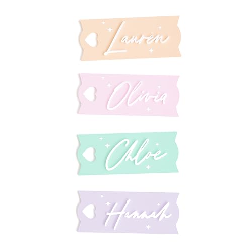 The Cotton & Canvas Co. Personalized Stanley Name Plate, Stanley Name Tag, Acrylic Lid Topper, Custom Tumbler Tag, 40oz, 30oz, Quencher H2.0, Bridesmaid Gift, Mama