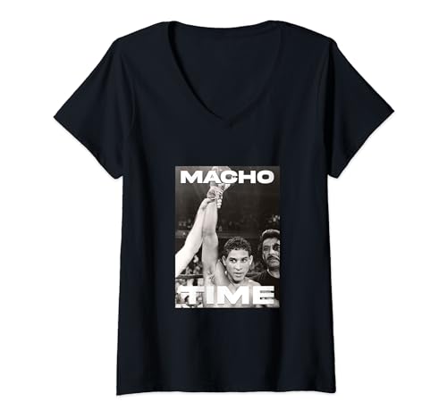 Womens Hector Macho Time Camacho V-Neck T-Shirt
