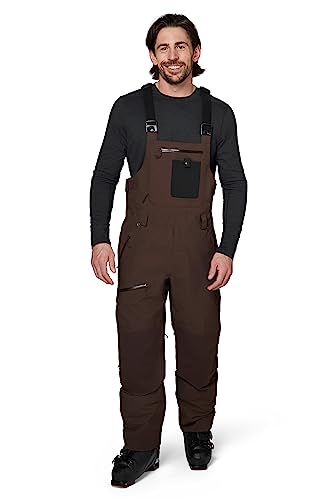 Flylow Men's Baker Bib Waterproof Breathable Ski & Snowboard Pant - Timber - Medium