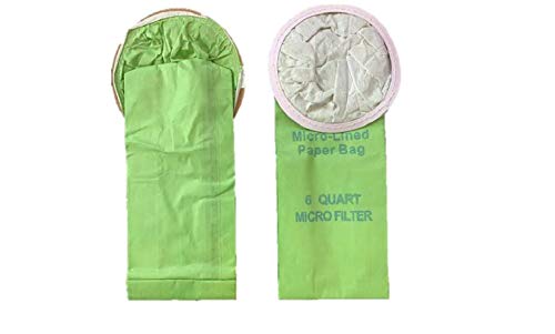 10 Pack Replacment Bags for Proteam 100431 6 QT Backpack Vacuum Cleaners Fits: Super QuarterVac, Quatervac, Tailvac