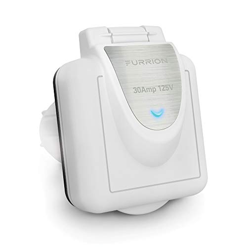 Furrion 30 Amp 125 Volt Shore Power Inlet with Marine Grade quality and Powersmart technology - F30ITS-PS-AM