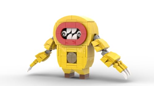 ICEBRICKS Joyville Wooly Bully Building Set, Horror-Puzzle Adventure Game Toy, 179pcs Building Bricks Joyville Collectible Model Kits, Christmas Birthday Gifts for Kids,Boys,Aldults and Fans (Yellow)