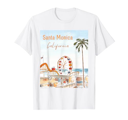Santa Monica Pier Beach Summer T-Shirt