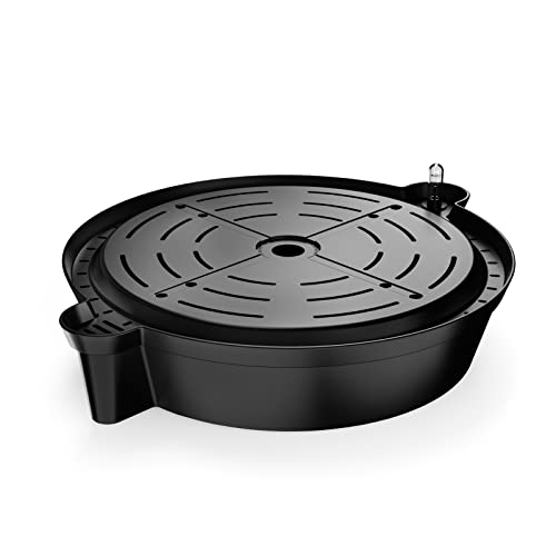 AC Infinity Self-Watering Fabric Pot Base, 4-Pack Auto-Irrigation Water Delivery System with Reservoir Meter, Elevated Plant Saucers for Use in Indoor Grow Tents, Greenhouses, and Gardens