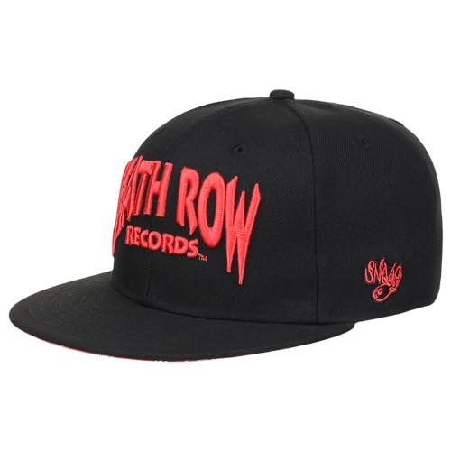 Death Row Records Wordmark w/Paisley UV Fitted Hat (8, BLK/RED)