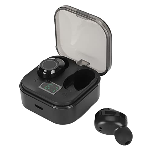 Jiawu Wireless Earbuds, IPX7 Waterproof 5-6H Wireless Earbuds Stereo Heavy Bass Lightweight Ergonomic with Replacement Earbuds for Tablets