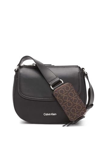 Calvin Klein Bella Novelty Crossbody, Black/Silver Multi