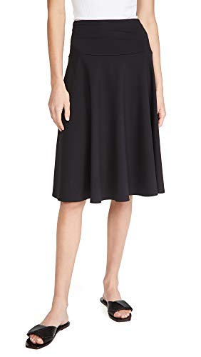 Susana Monaco Women's High Waisted Tea Skirt, Black, M