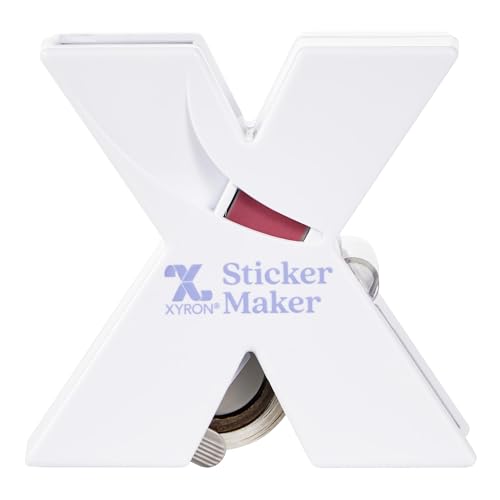 Xyron X150 Sticker Maker, Makes 1.5' Stickers, For Scrapbooking, Crafts, Cards, School Projects, Acid-Free Adhesive, Portable, Color May Vary (XRN150)