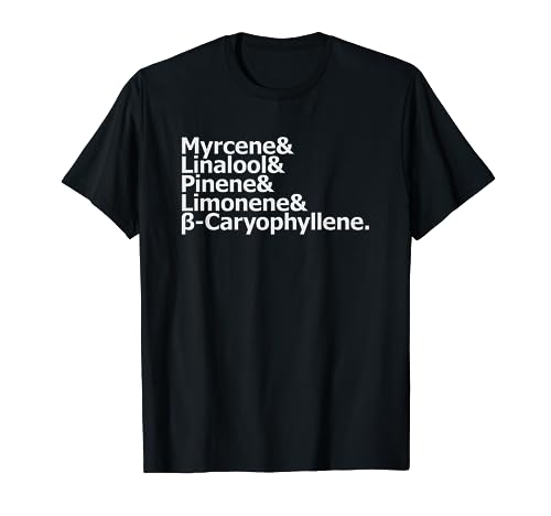 Weed Stoner Terpene Myrcene Linalool Pinene Limonene T Shirt T-Shirt