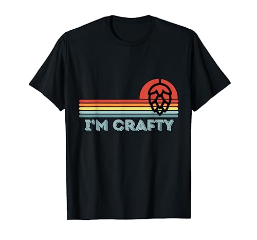 I'm Crafty Home Brew Craft Beer Shirts Men Women Vintage T-Shirt