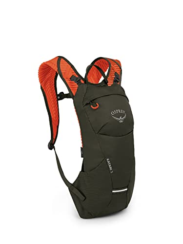 Osprey Katari 3L Men's Biking Backpack with Hydraulics Reservoir, Green Creek