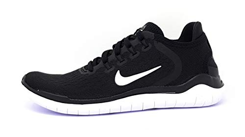 Nike Womens WMNS Free RN 2018 942837 001 - Size 6.5W Black/White