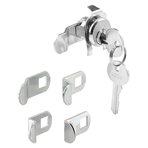 Prime-Line S 4140 Mailbox Lock – Replacement, Multipurpose Mailbox Lock for Several Brands – ILCO 1003M Keyway, Opens Counter-Clockwise with 90º Rotation, Nickel Finish (1 Set)