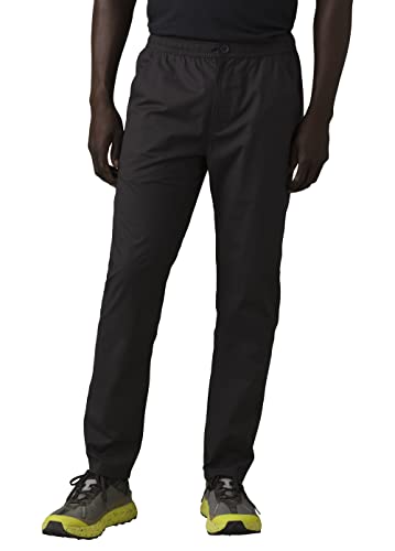 prAna Men's Standard Double Peak E-Waist Pant, Charcoal, Large