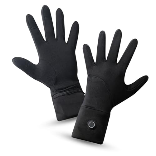 Toasty Touch Ultra-Thin Heated Gloves (Black, Large)