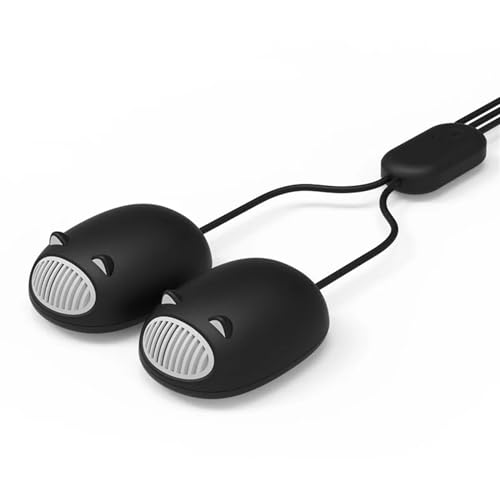 Boot Dryer Shoe Dryer Ozone Electric Shoe Drye USB Portable Sterilization Shoe Shoes Dryer Household UV Constant Temperature Drying Deodorization Tool Glove Dryer Foot Dryer (Color : Black)