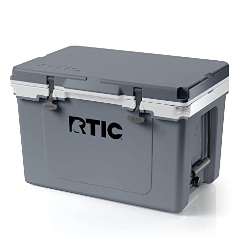 RTIC Ultra-Light 32 Quart Hard Cooler Insulated Portable Ice Chest Box for Drink, Beverage, Beach, Camping, Picnic, Fishing, Boat, Barbecue, 30% Lighter Than Rotomolded Coolers, Dark Grey/Cool Grey