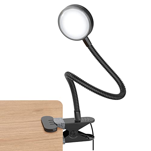 LEPOWER Clip on Light, Reading Lights for Books in Bed with 10 Brightness Levels & 3 Colors, Flexible 3W Bed Lights for Headboard, Desk, Perfect for Reading, Working & Studying -No AC Adapter