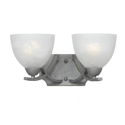 Triarch Lighting Value Series 280 2 Light Bath Vanity Light Finish: Old Silver