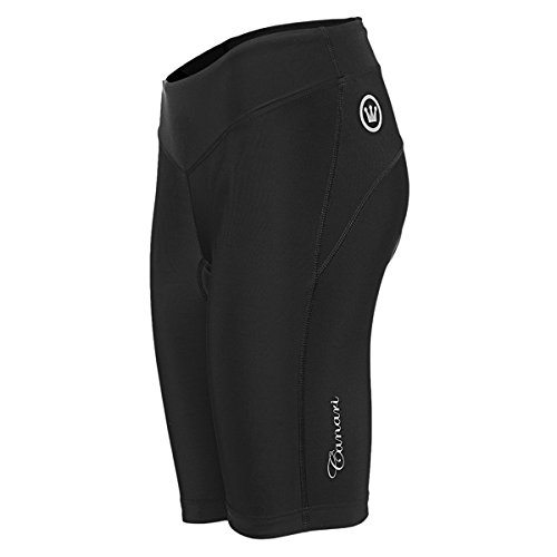 CANARI Cyclewear Women's Jasmine Short Cycling Compression Shorts, Large, Black