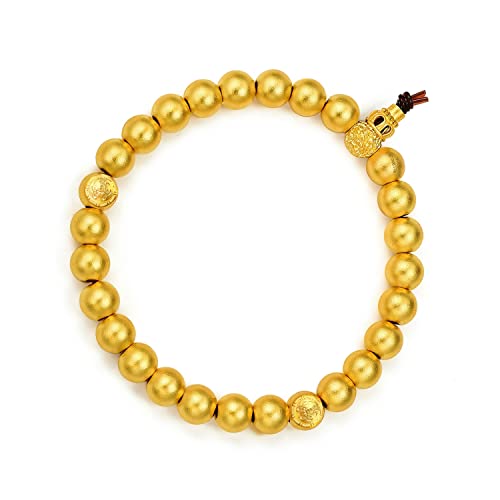 CHOW SANG SANG Cultural Blessings 999.9 24K Solid Gold Price-by-Weight 35.93g Gold Bodhi Buddhist Prayer Beads Blessing Bracelet for Men and Women 90647B