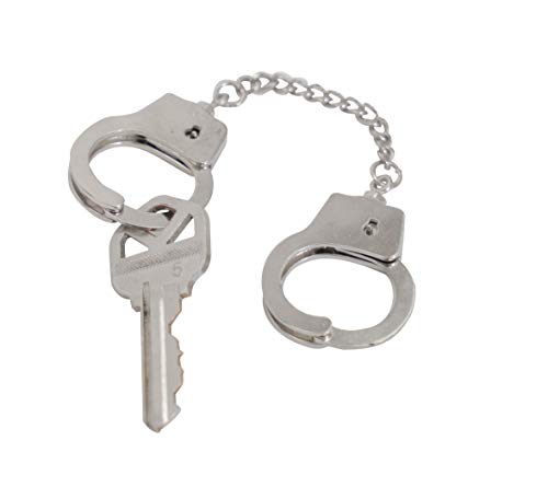 Rothco Mini Handcuff Key Ring, Silver Plated