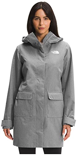 THE NORTH FACE Women's City Breeze Rain Parka II (Standard and Plus Size), TNF Medium Grey Heather, Small