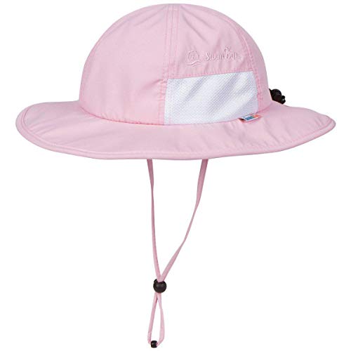 SwimZip Wide Brim Sun Hat | UPF 50+ Protection for Baby, Toddler, and Kids Pink