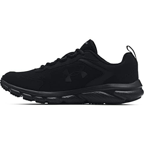 Under Armour mens Charged Assert 9 Running Shoe, Black (002 Black, 11.5 X-Wide US
