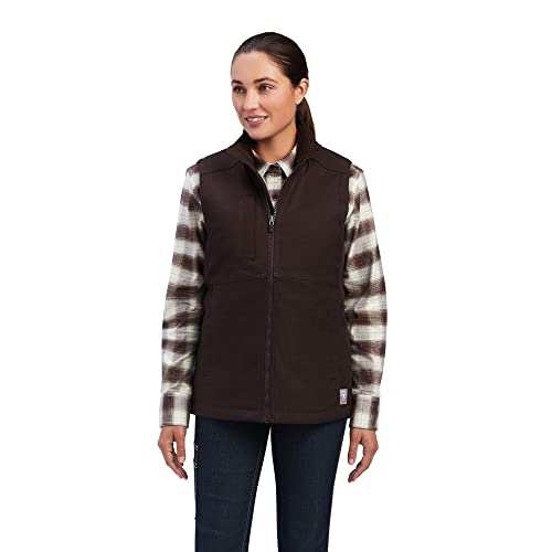 Ariat Female Rebar DuraCanvas Insulated Vest Mole Medium