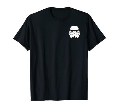 Star Wars Storm Trooper Helmet Left Chest Graphic T-Shirt T-Shirt