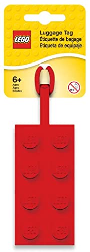 LEGO Stationery 2x4 Silicone Luggage Tag - Red