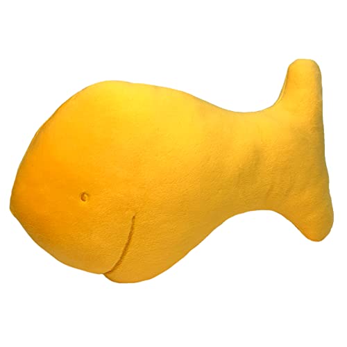 Isaacalyx Fish Chicken Nugget Plush, 13 inch Gold Soft Fish Chicken Nuggets Pillow for Birthday Gifts, Theme Party Decorations (Fish)