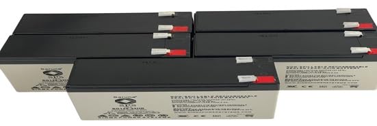 SPS Brand RG128-32HR 12V 7.5Ah High Rate Replacement Battery for APC Smart-UPS 5000VA RM 5U SU5000RMT5U (Pack 5)