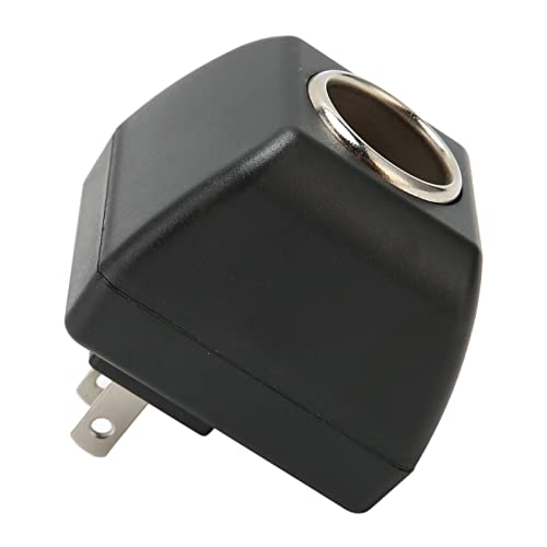 Car Power Adapter, 110V‑240V AC to 12V DC Power Adapter ABS Plug and Play Efficient for Electronic Products (US Plug)