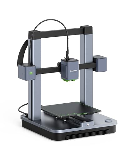 AnkerMake M5C 3D Printer, 500 mm/s High-Speed Printing, All-Metal Hotend, Supports 300℃ Printing, Control via Multi-Device, Intuitive, 7×7 Auto-Leveling, 220×220×250 mm Print Volume