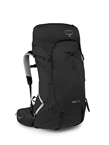 Osprey Atmos AG LT 50L Men's Backpacking Backpack, Black, Large / X-Large