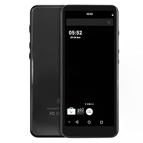 Portable MP4 Player, 4 Play Sequence Music Player WiFi Low Power Consumption 16 Million Colors HD Screen Octa Core Chip for Android Sport (128GB)