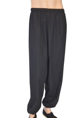 Jonie Uniforms 3~4 Oz Very Light Weigh Kung Fu Pants in Poly/Cotton-Adult Medium (Outseam:41' Waist:41'~23')