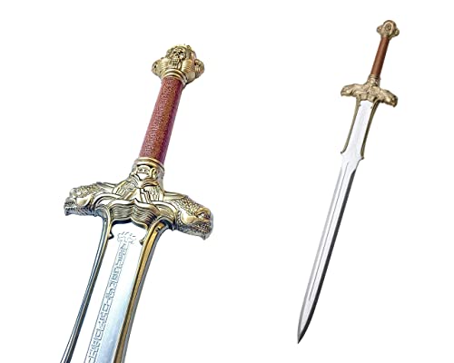 Blazing S. Medieval Fantasy Barbarian Atlantean Foam Cosplay Sword for Costume or Practice Conan (Atlantean Sword)