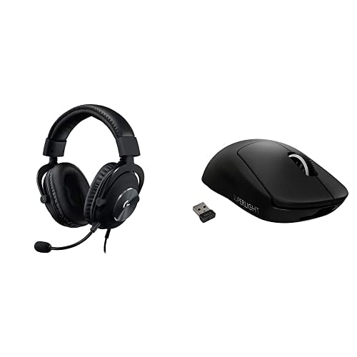 Logitech G PRO X Gaming Headset (2nd Generation) and Logitech G PRO X Superlight Wireless Gaming Mouse Bundle