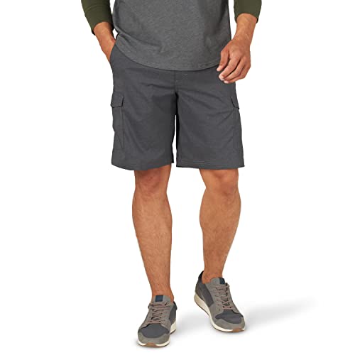 Lee Men's Extreme Comfort Tech Cargo Short Dark Charcoal Heather 32
